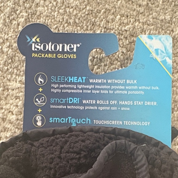 Isotoner Black Winter Gloves - Picture 4 of 4